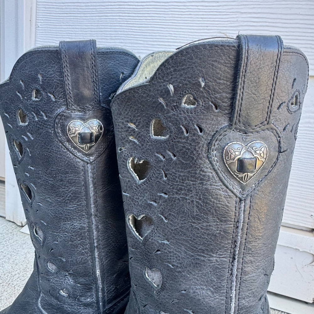 Durango Black Heart Cutout Western Boots - Women's - Picture 3 of 7